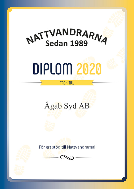 Nattvandrarna Tackcertifikat V2